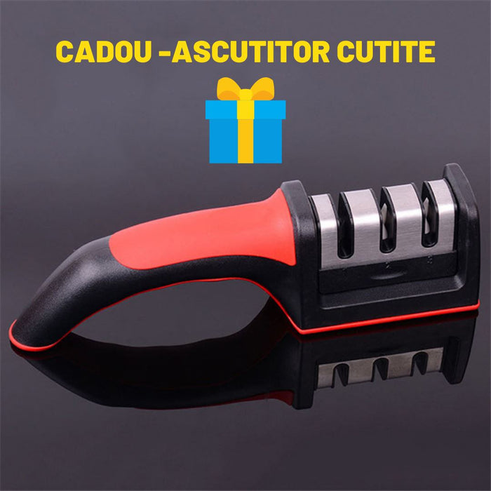 ORGANIZATOR BUCATARIE 4 IN 1 + ASCUTITOR CUTITE CADOU Preturi Reduse 